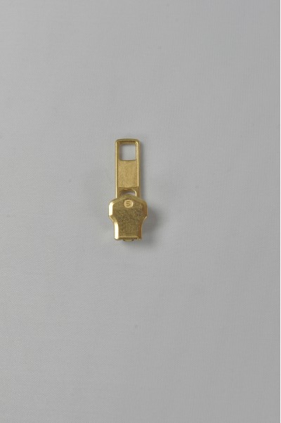 ZIP098  金銅金屬拉鏈頭 側面照